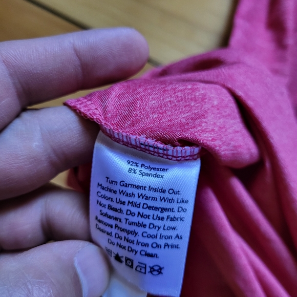 Eddie Bauer Travex Shirt Womens 2XL Button Up Pink Performance Stretch Hike Fish - Picture 6 of 12